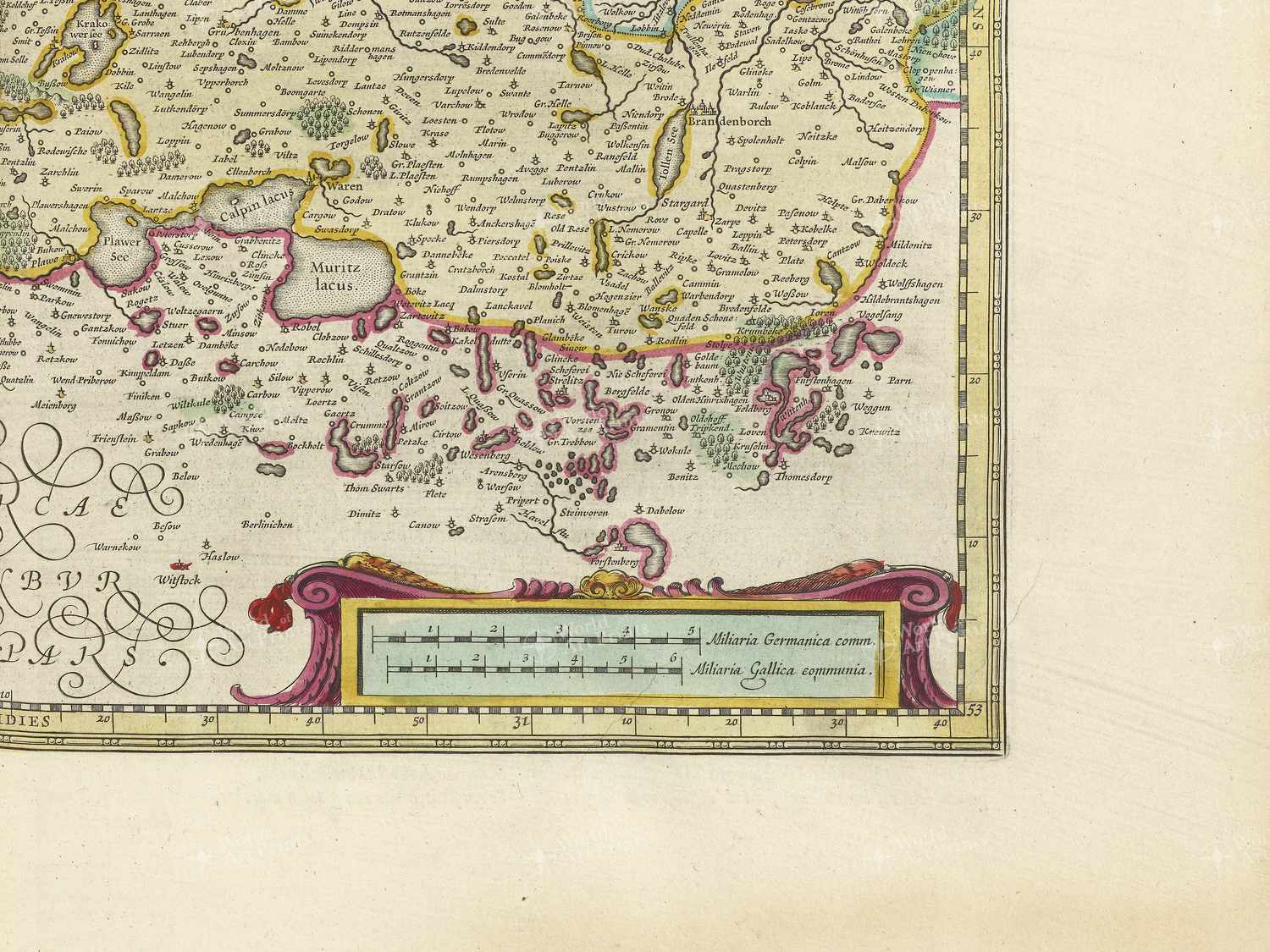 Map bottom right quadrant