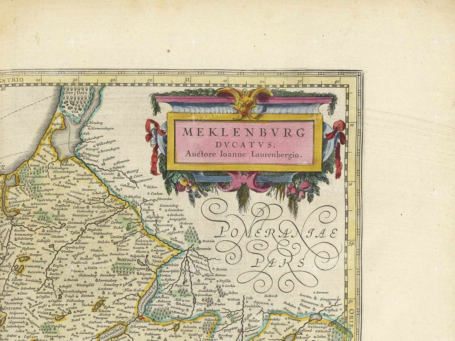 Map top right quadrant