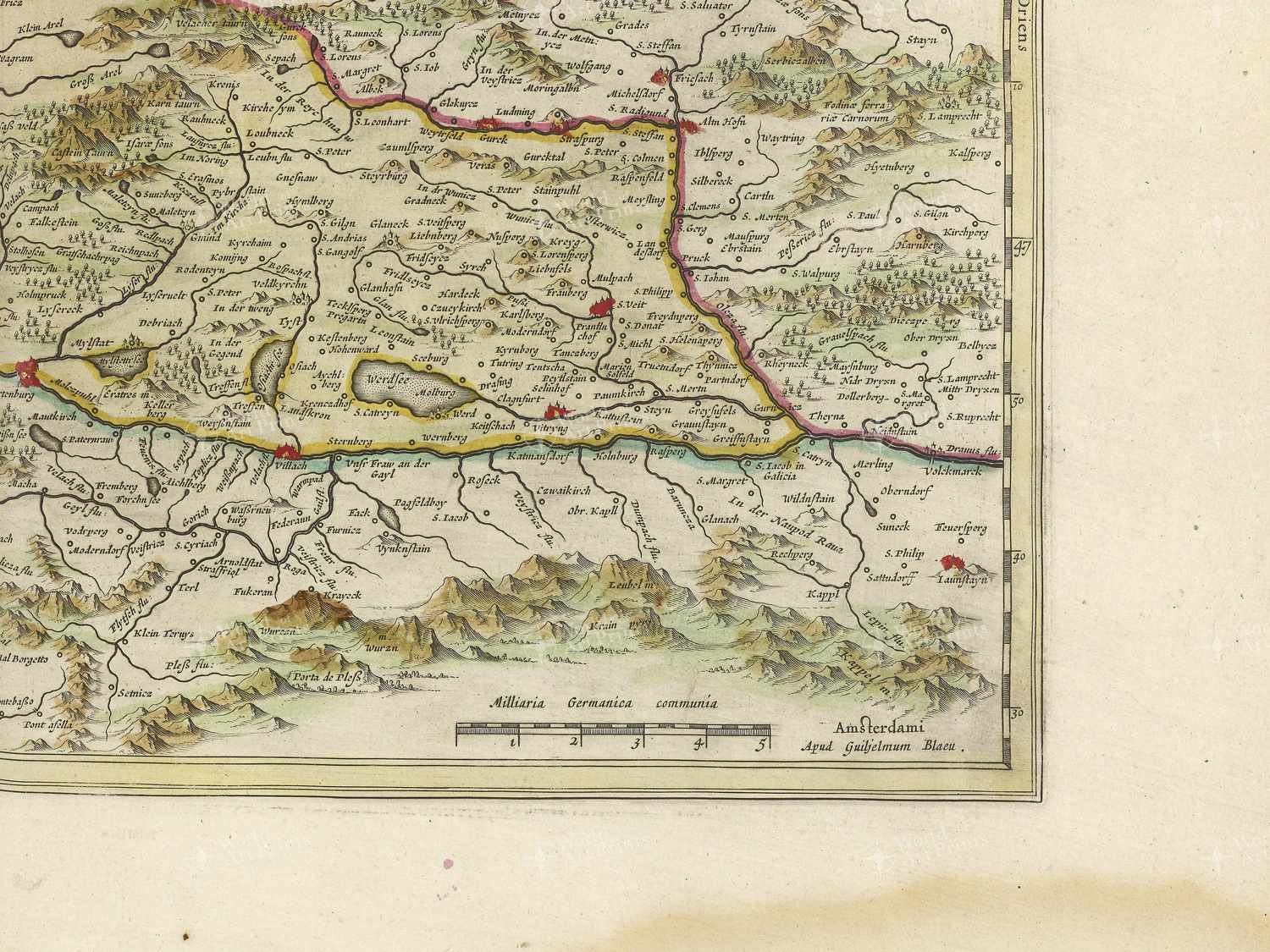 Map bottom right quadrant