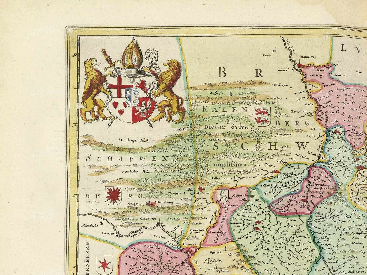 Map top left quadrant