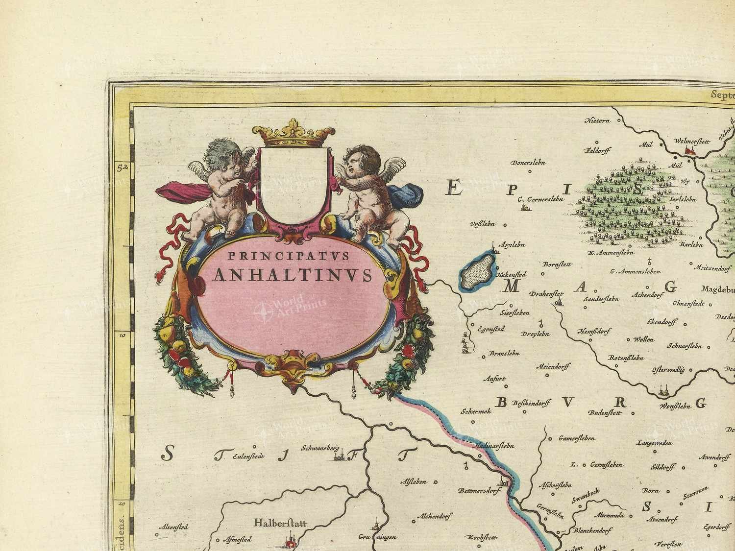 Map top left quadrant