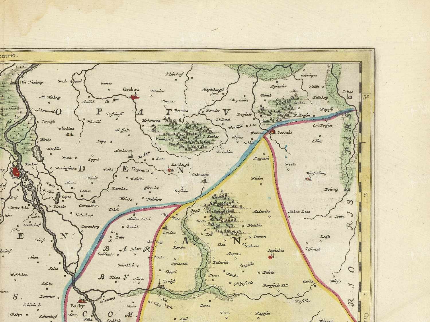 Map top right quadrant