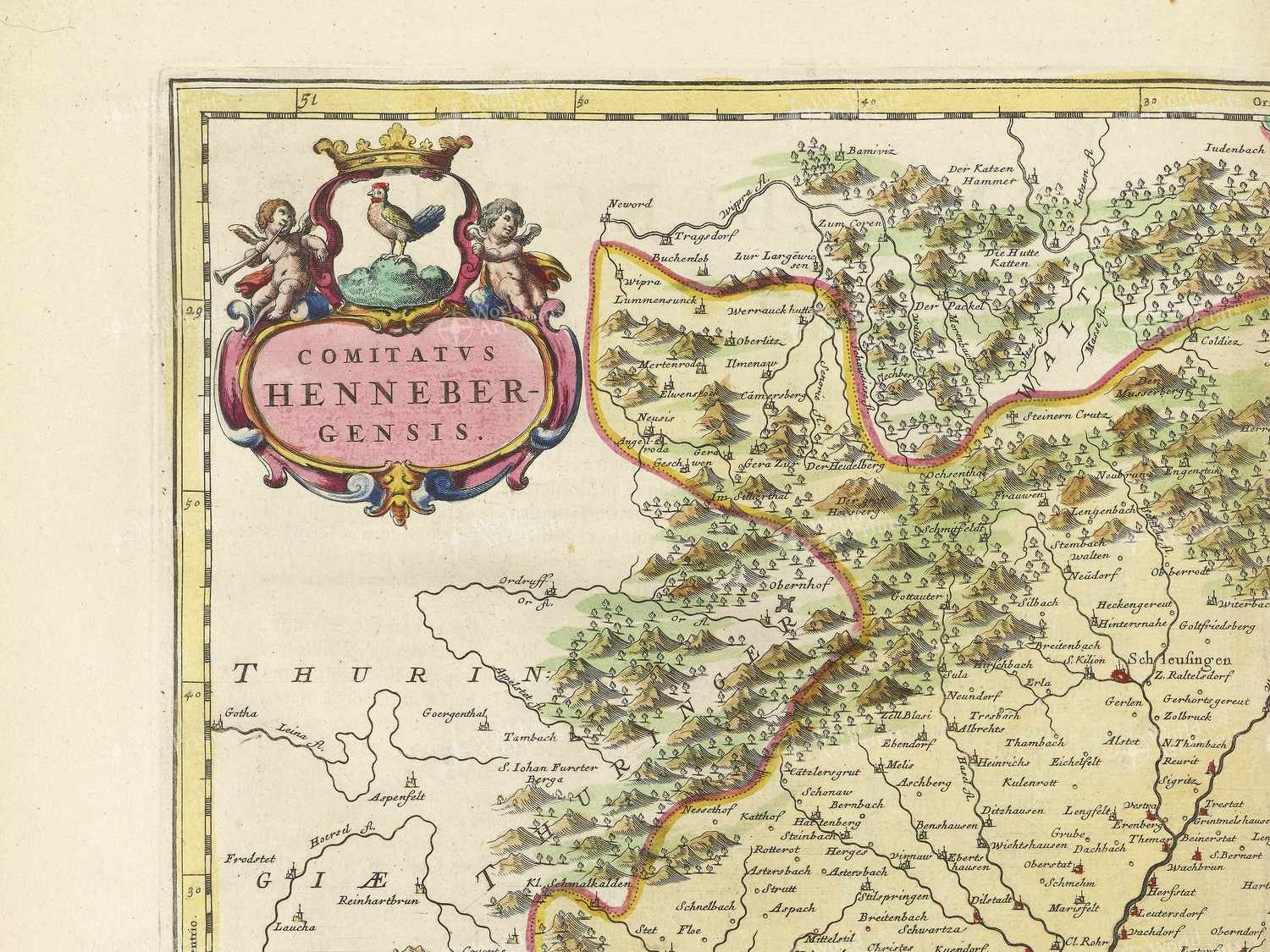 Map top left quadrant