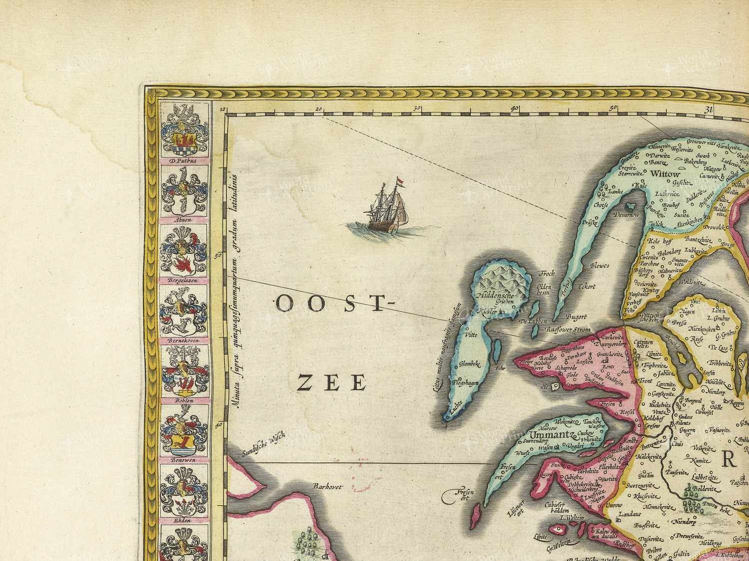 Map top left quadrant