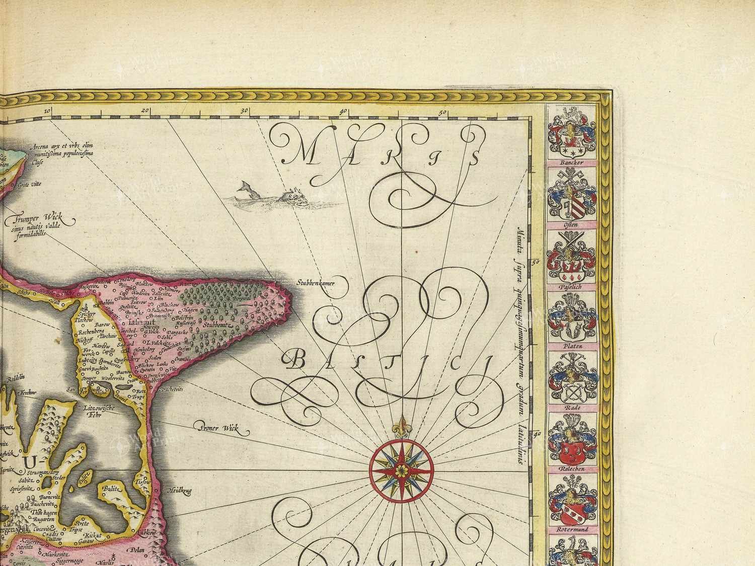 Map top right quadrant