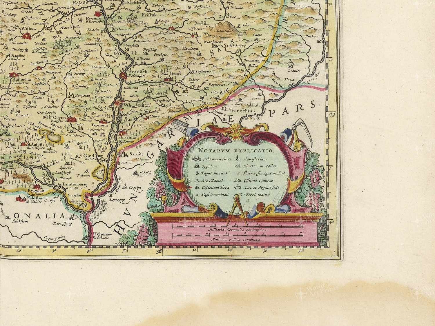 Map bottom right quadrant