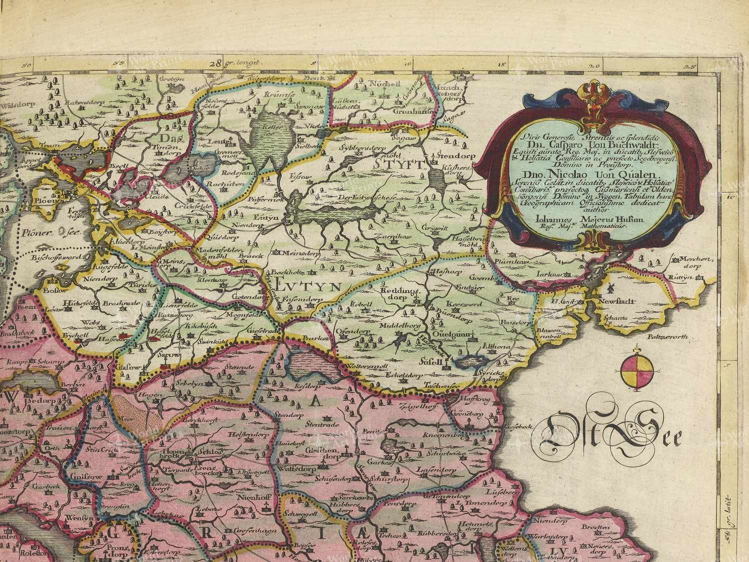 Map top right quadrant