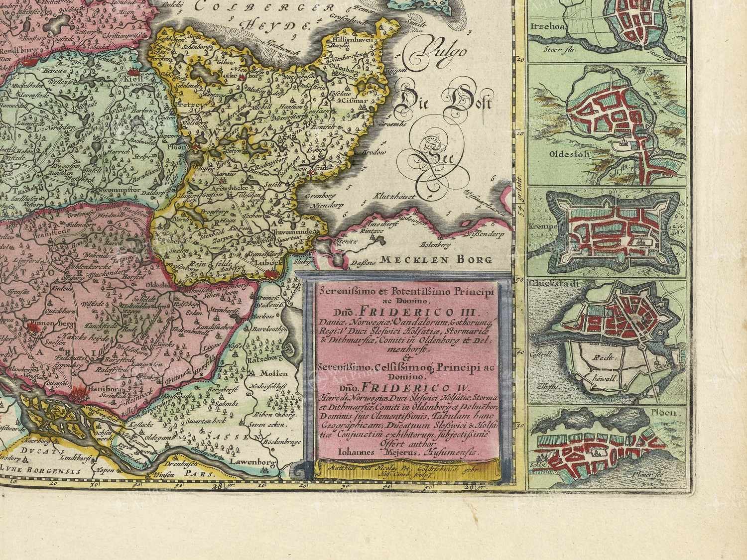 Map bottom right quadrant