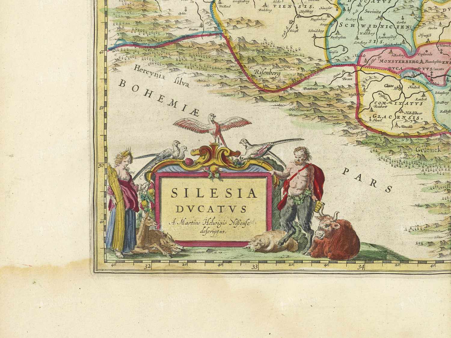 Map bottom left quadrant