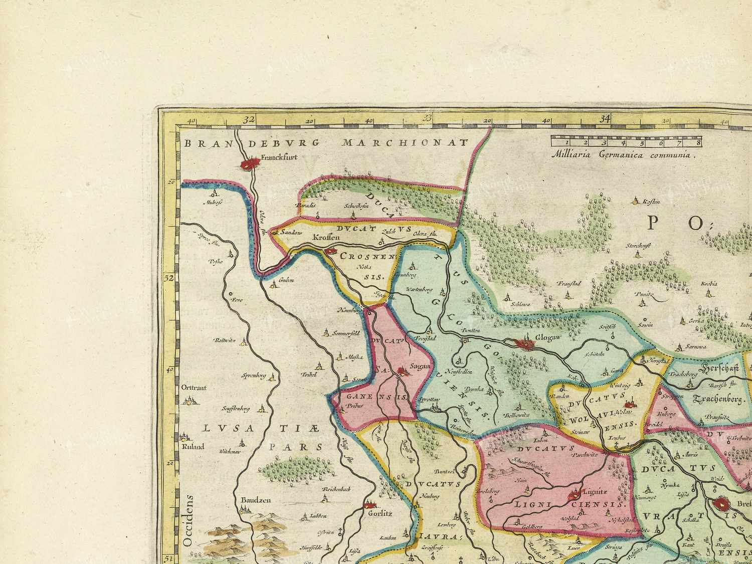 Map top left quadrant