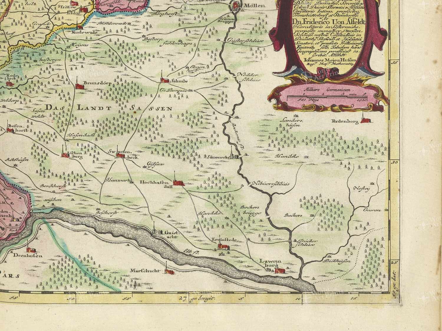 Map bottom right quadrant