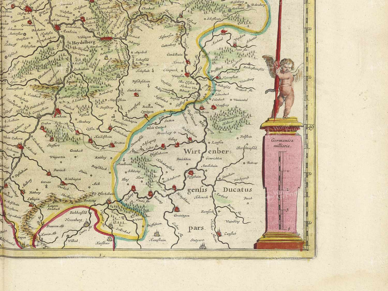 Map bottom right quadrant