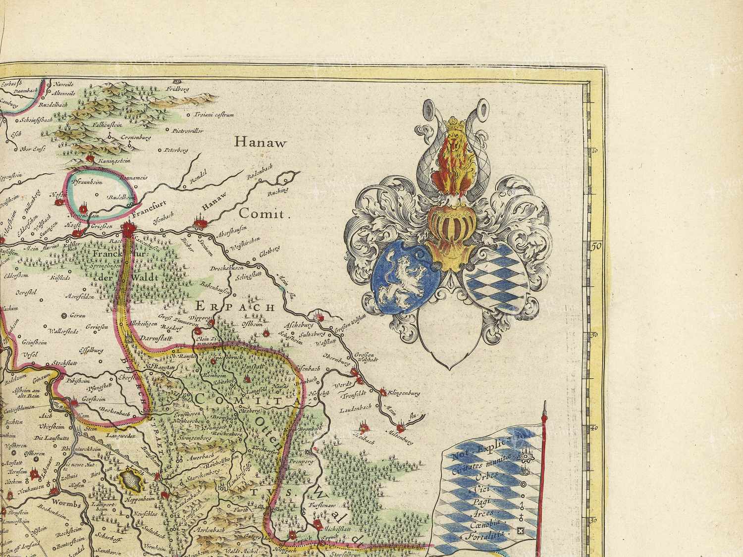 Map top right quadrant