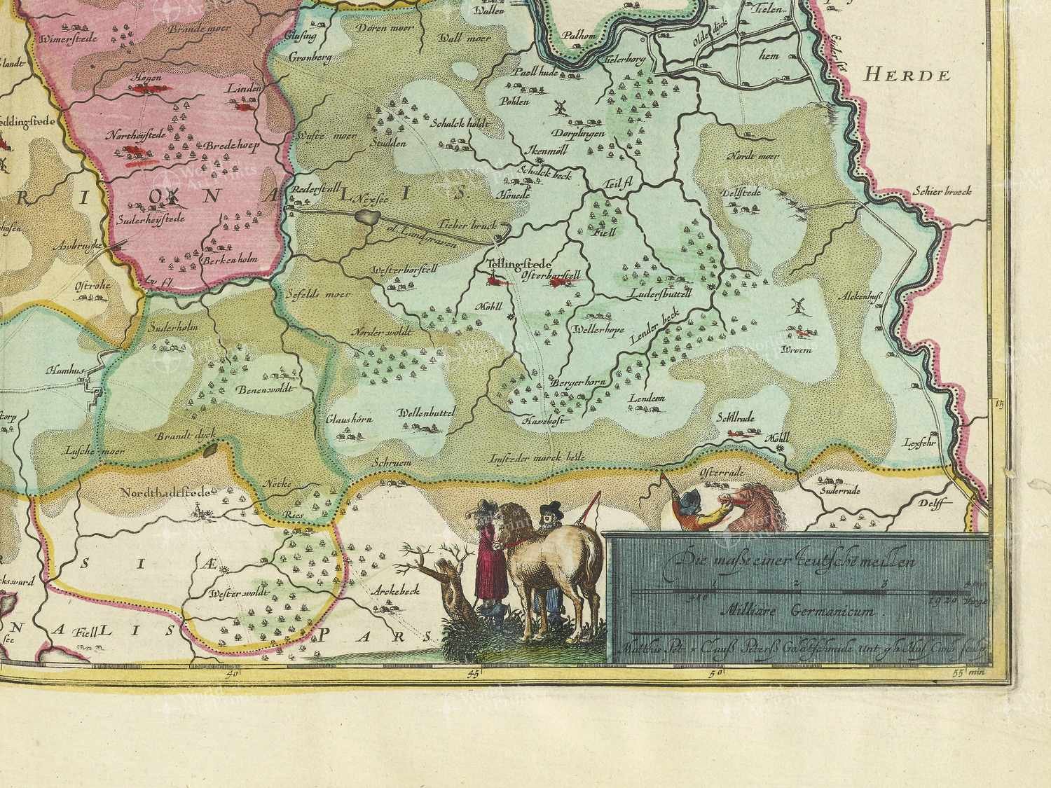 Map bottom right quadrant