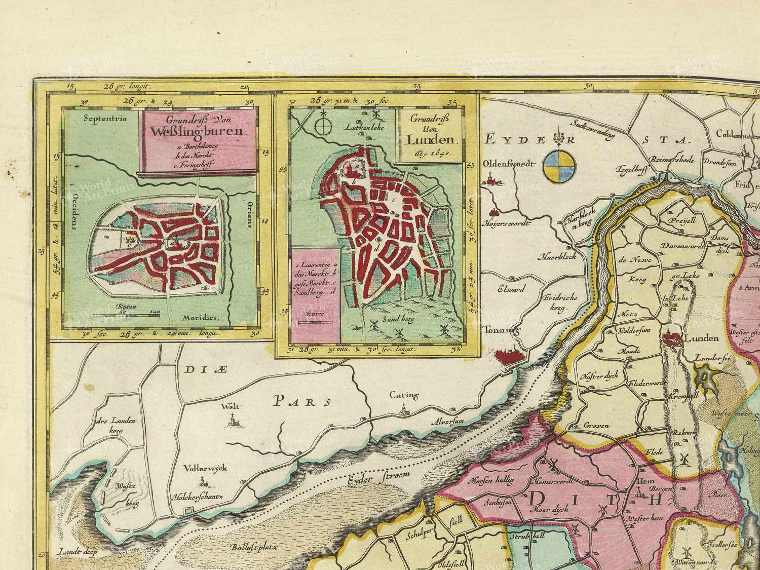Map top left quadrant