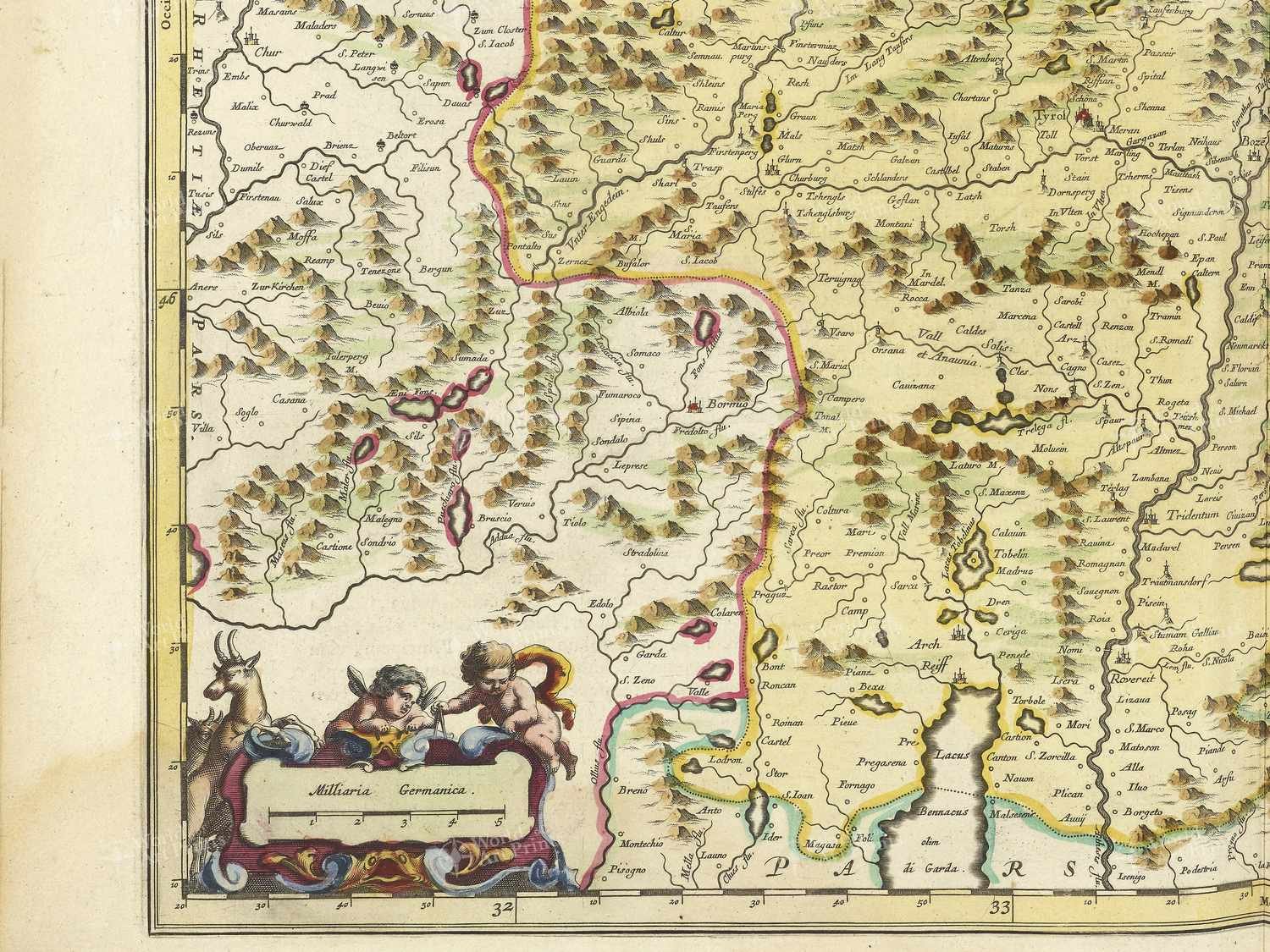 Map bottom left quadrant