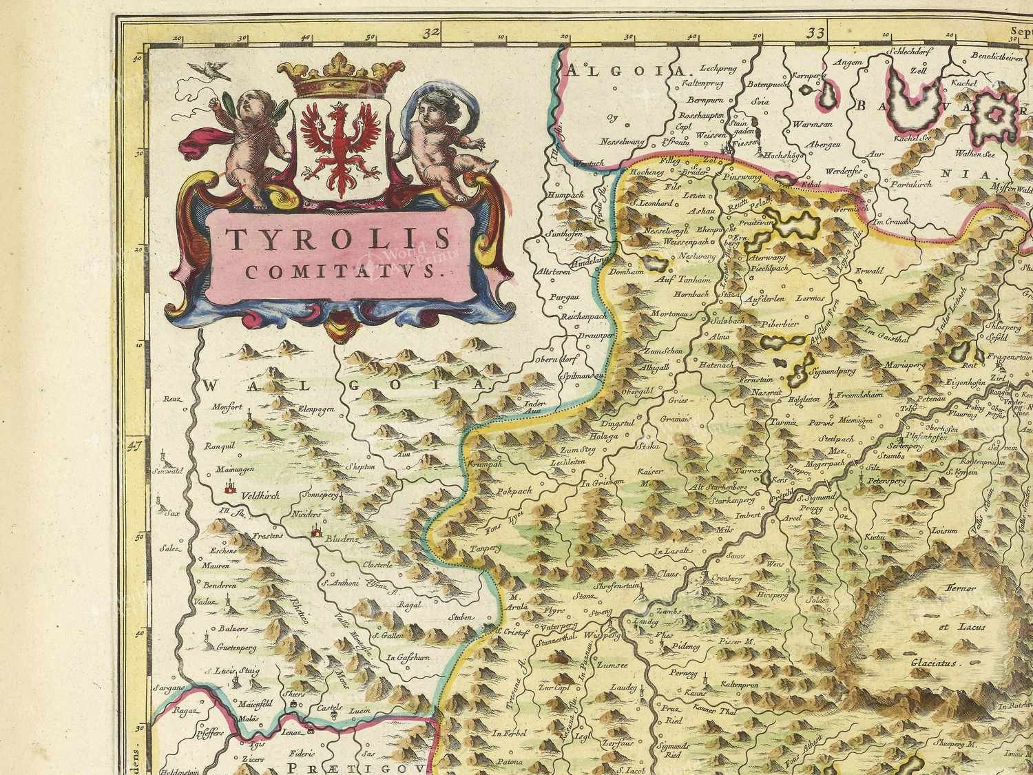 Map top left quadrant
