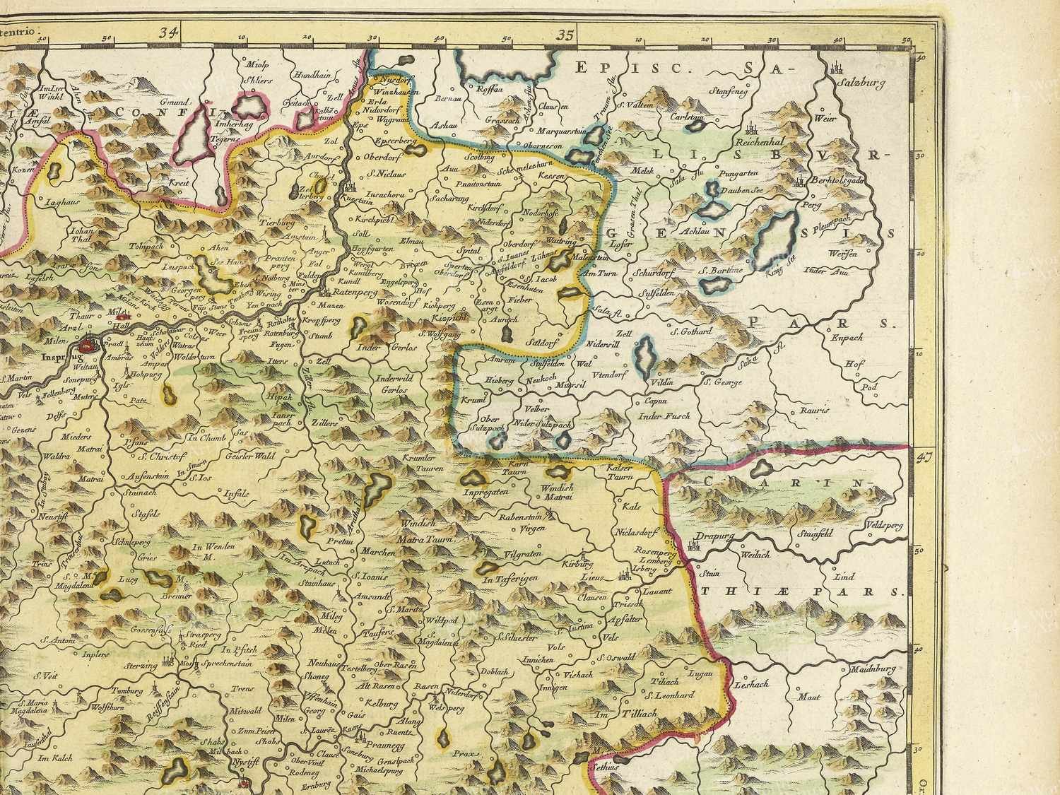 Map top right quadrant