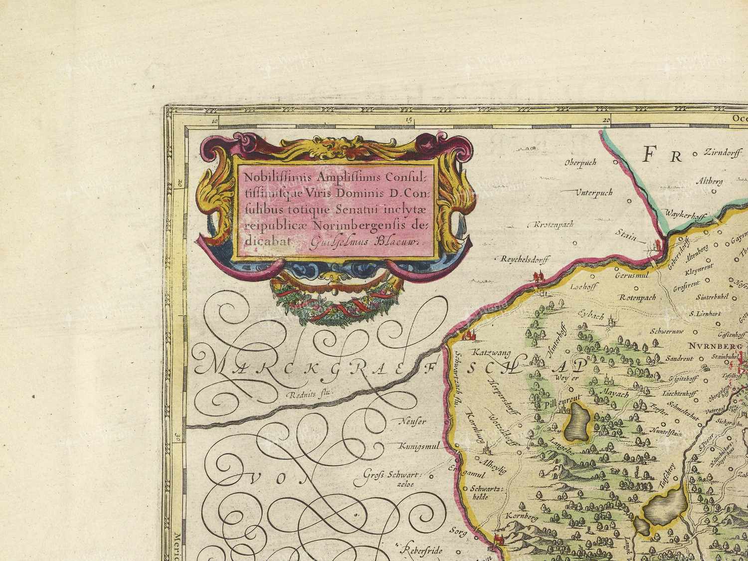 Map top left quadrant