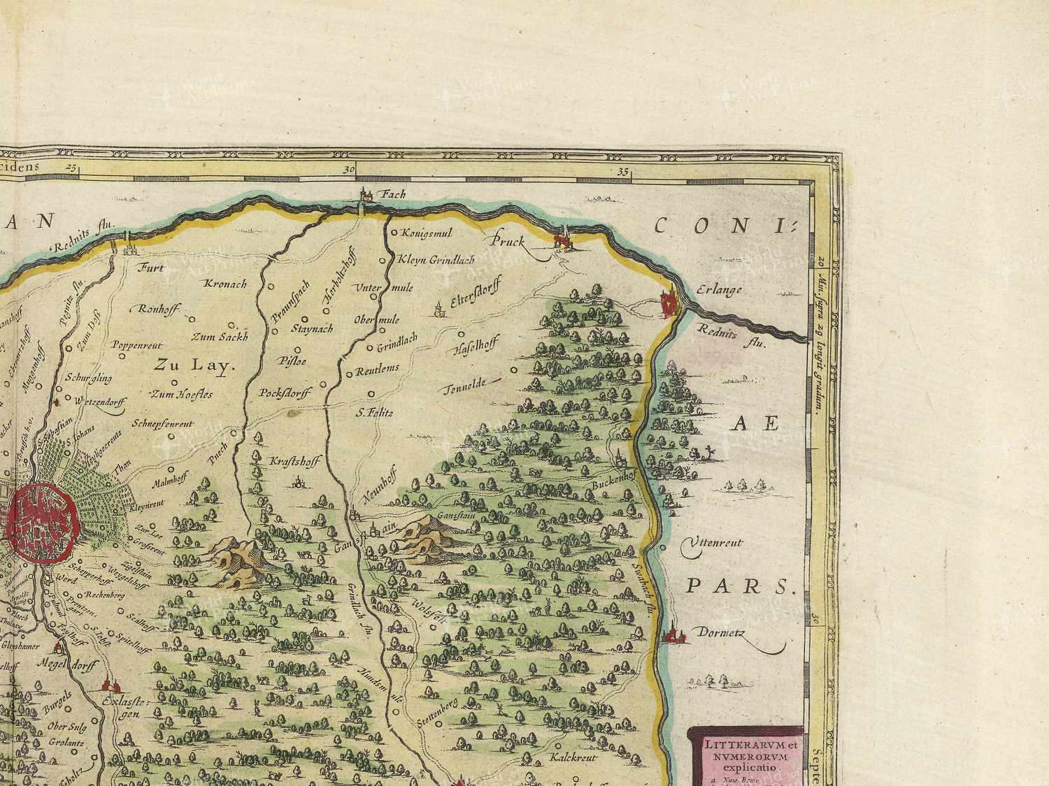 Map top right quadrant