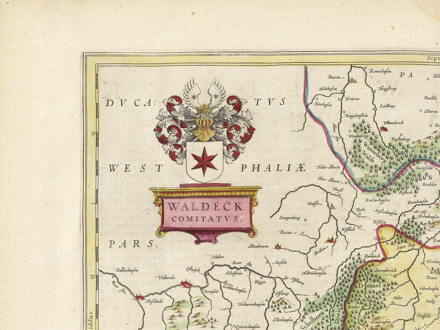 Map top left quadrant
