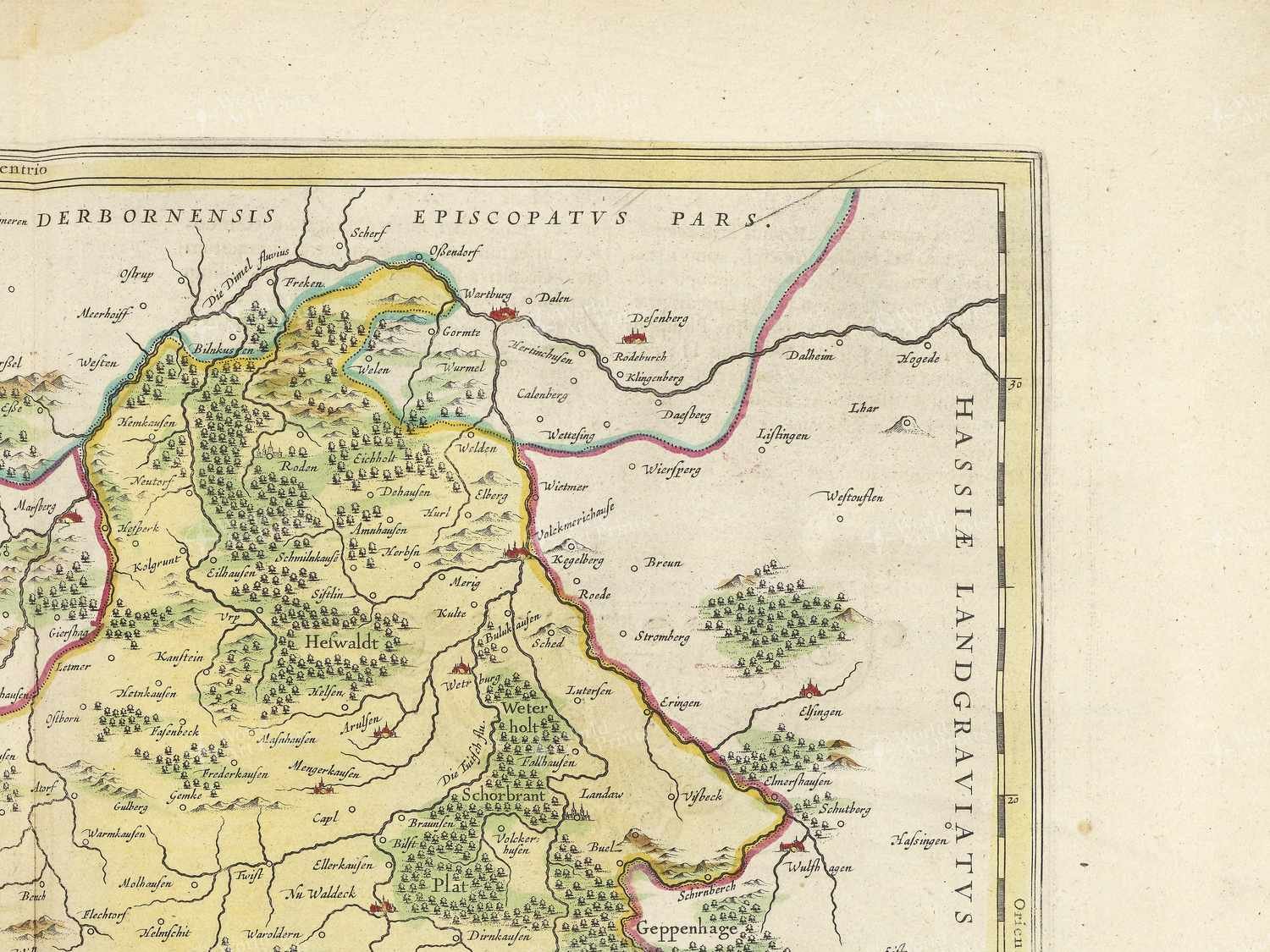 Map top right quadrant