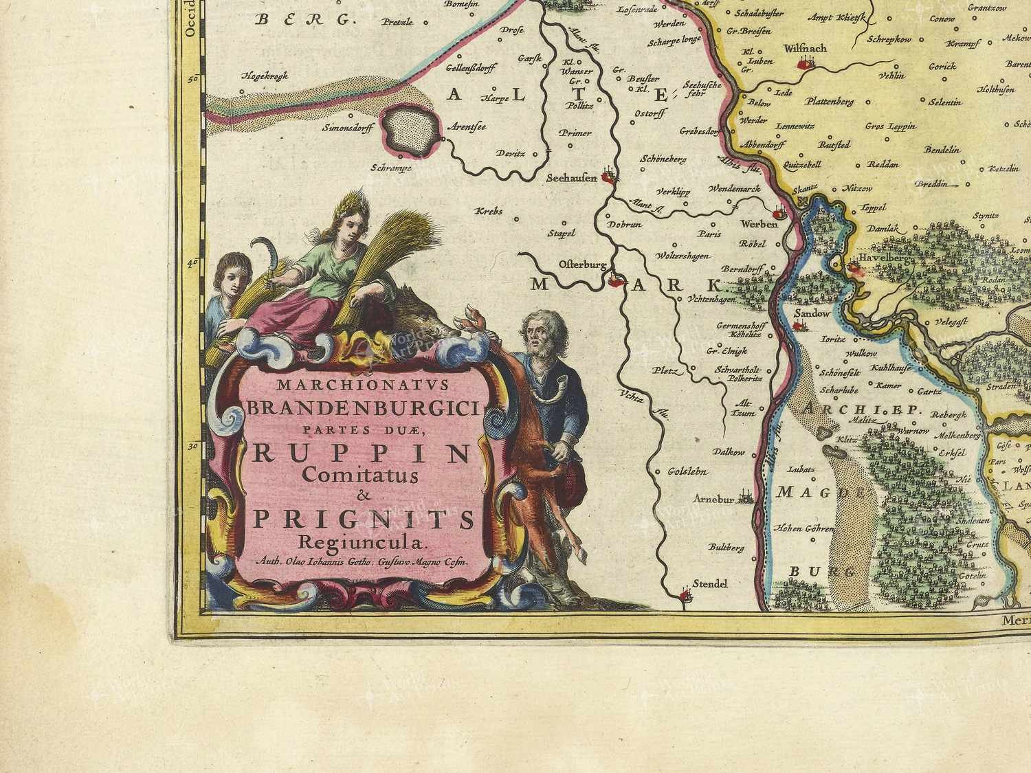 Map bottom left quadrant