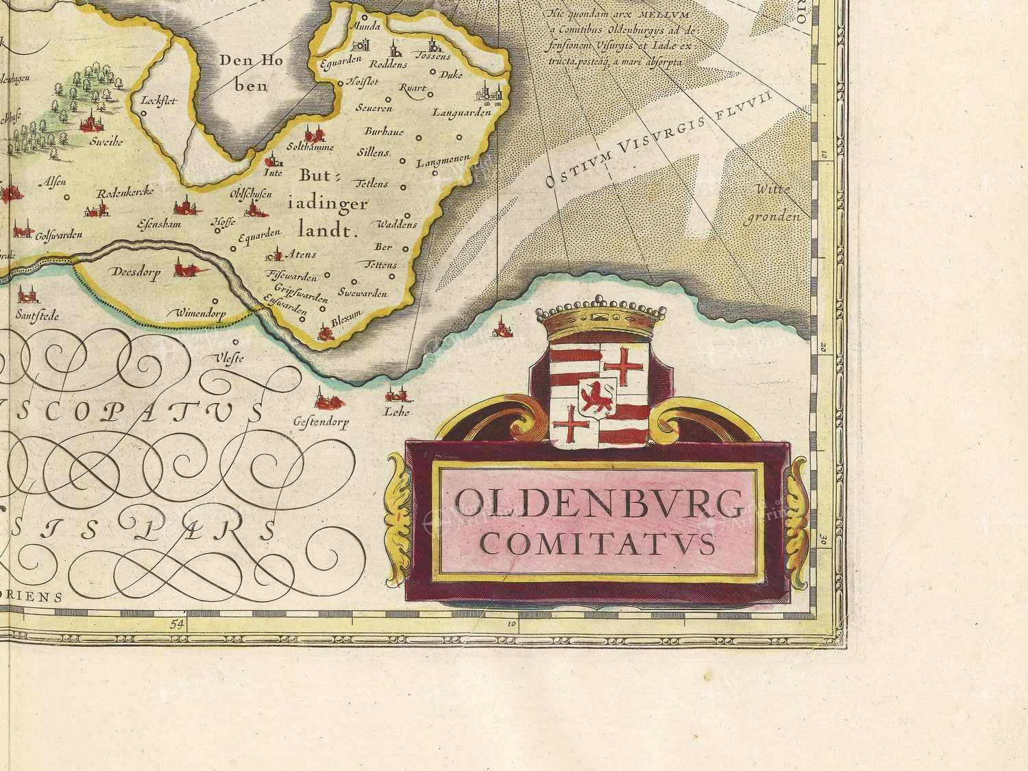 Map bottom right quadrant