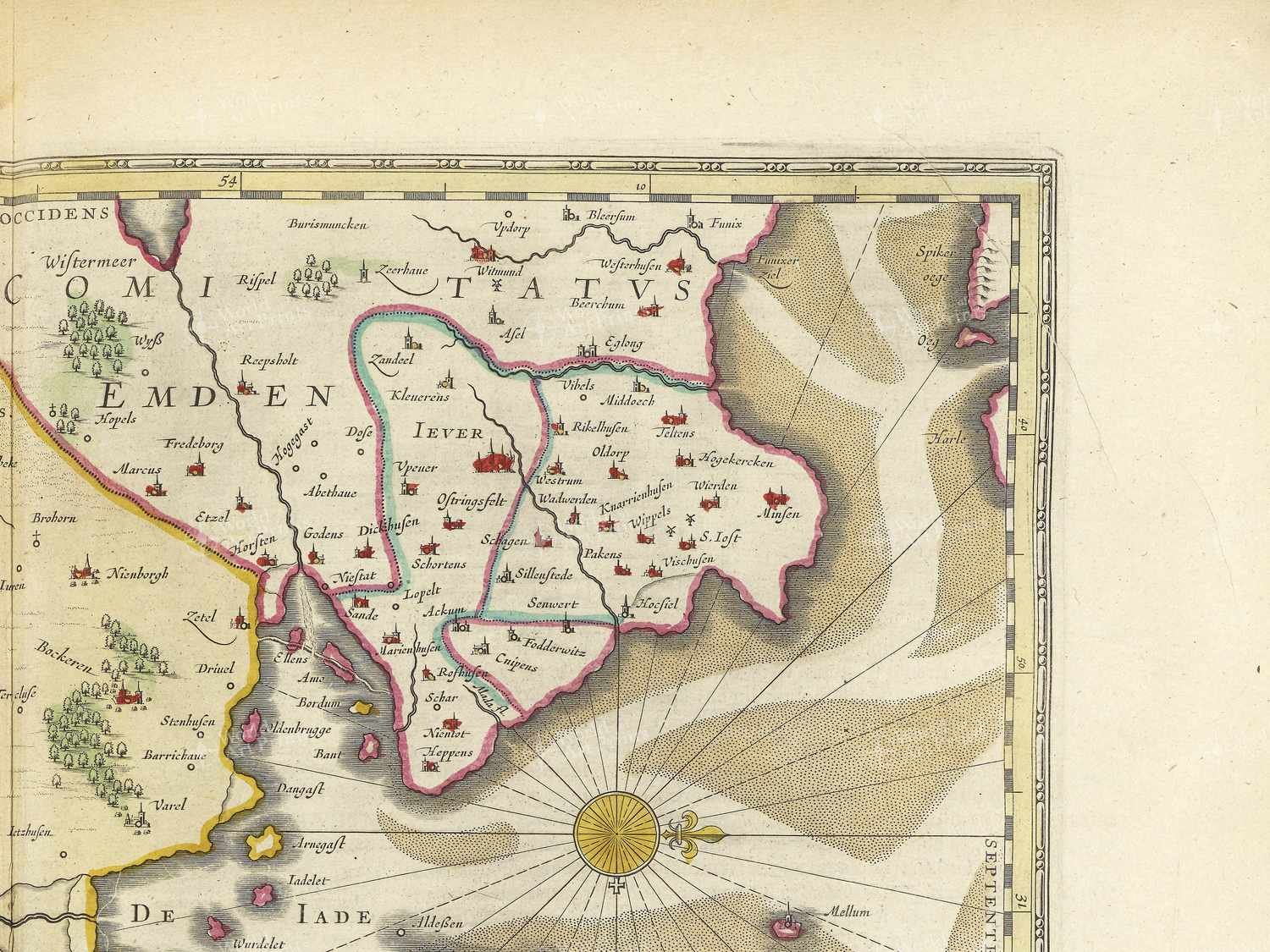 Map top right quadrant