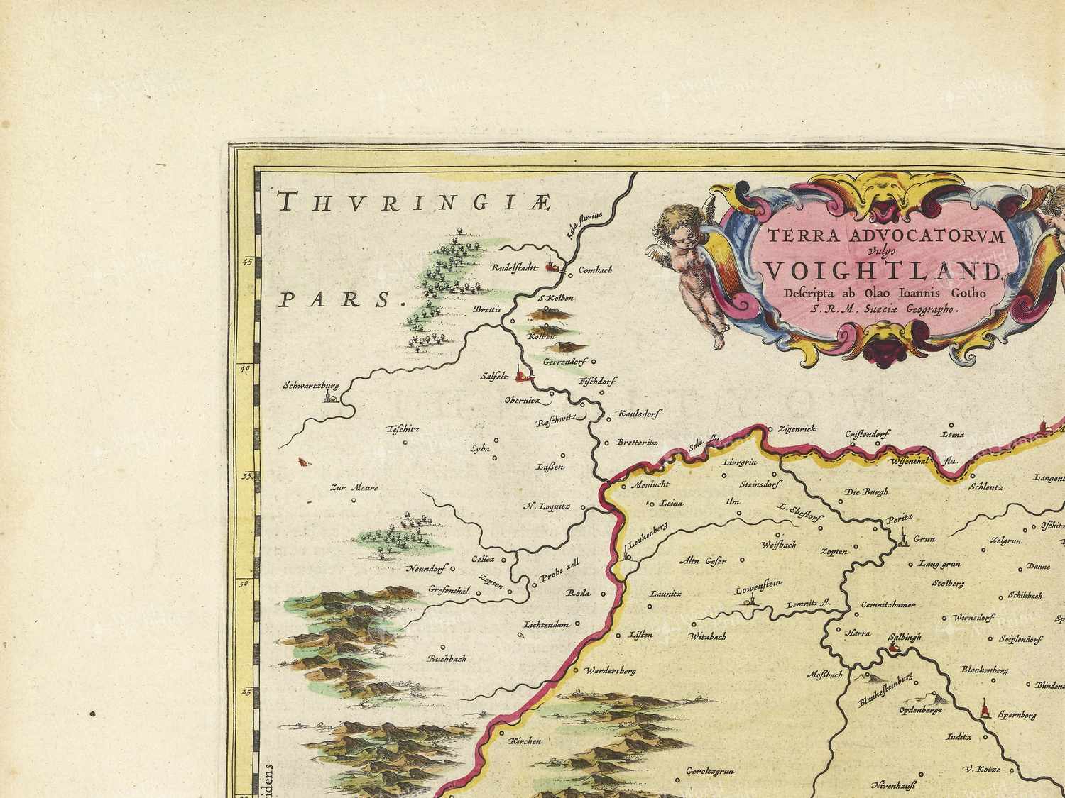 Map top left quadrant