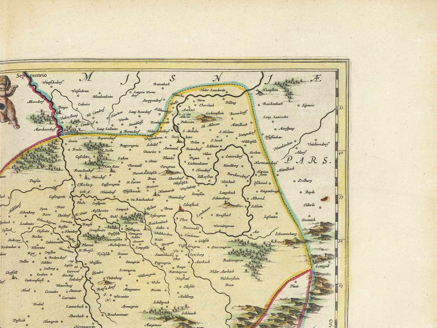 Map top right quadrant