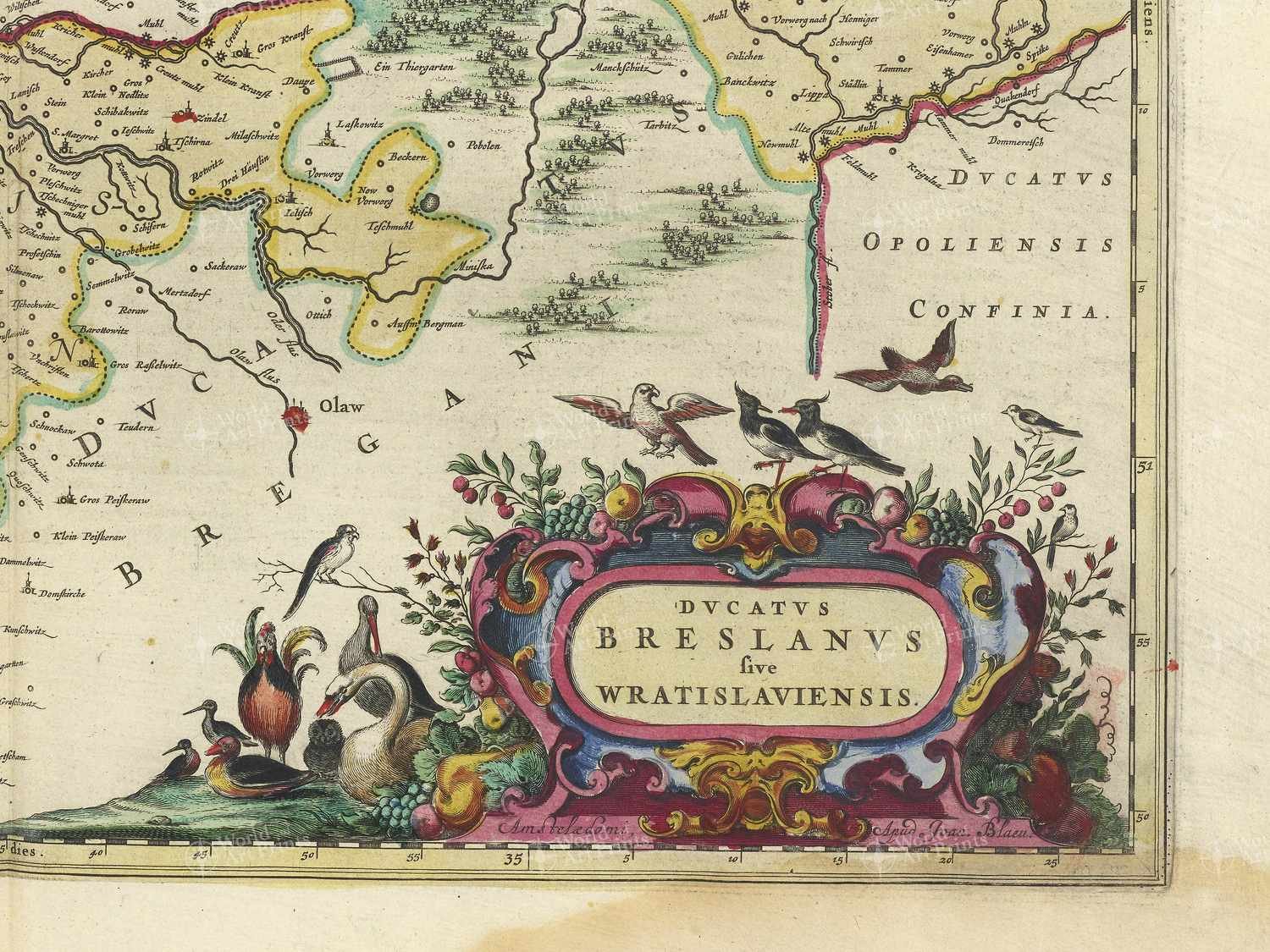 Map bottom right quadrant