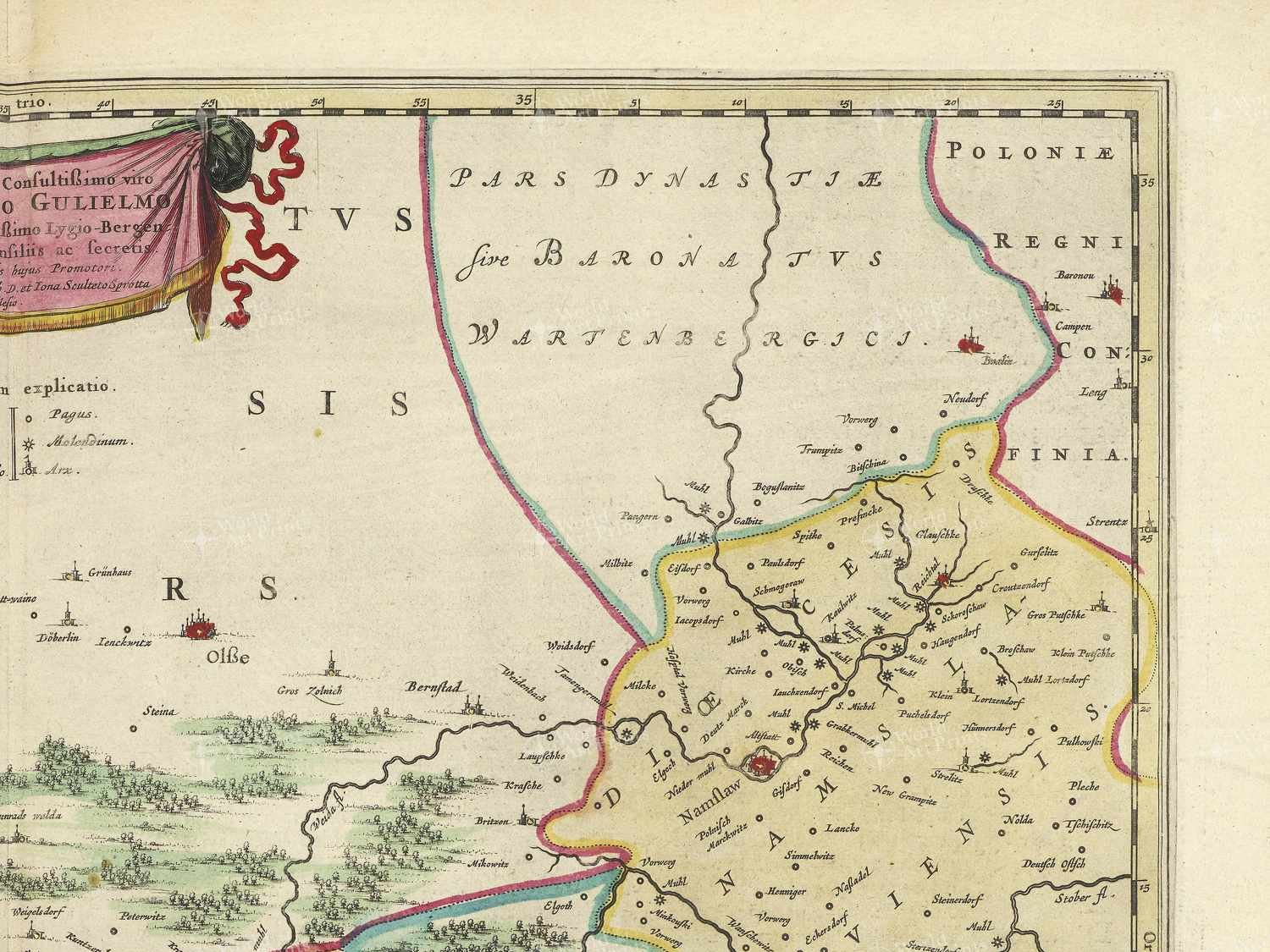 Map top right quadrant