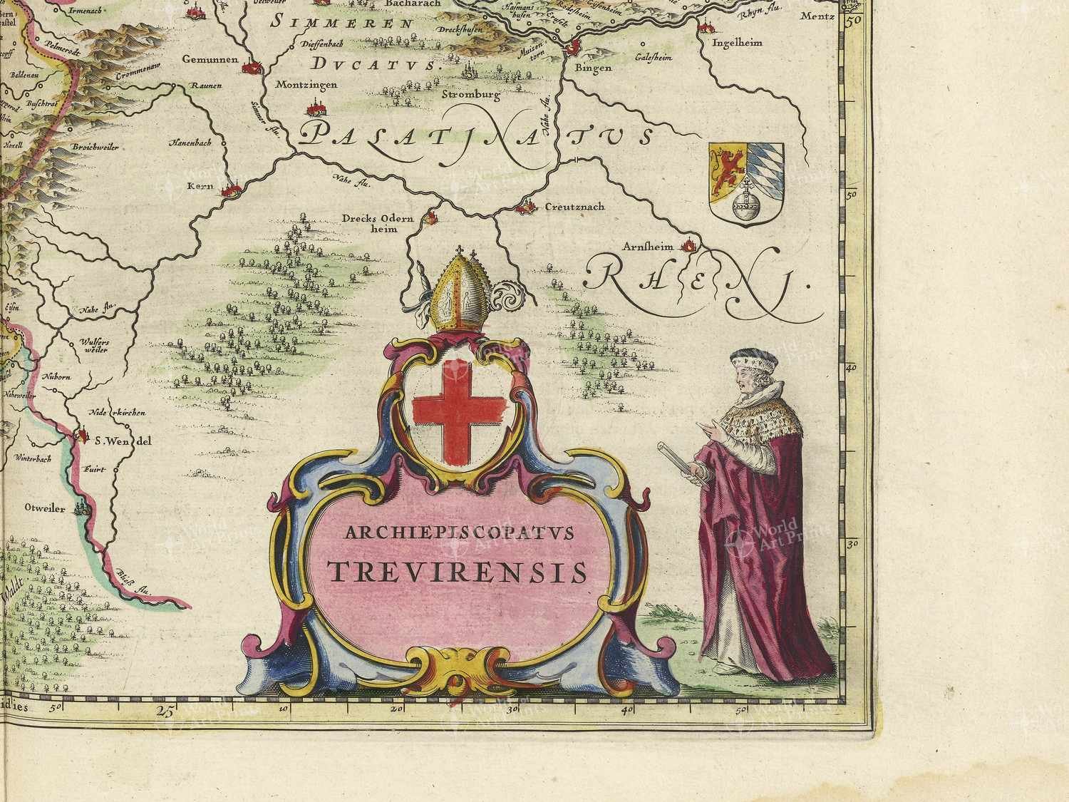 Map bottom right quadrant