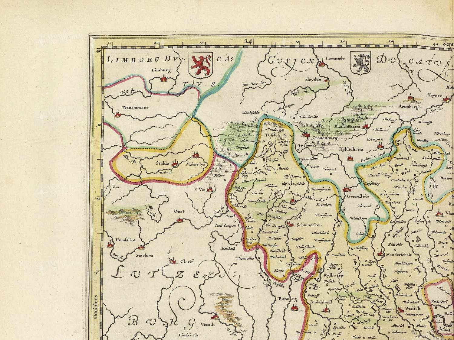 Map top left quadrant