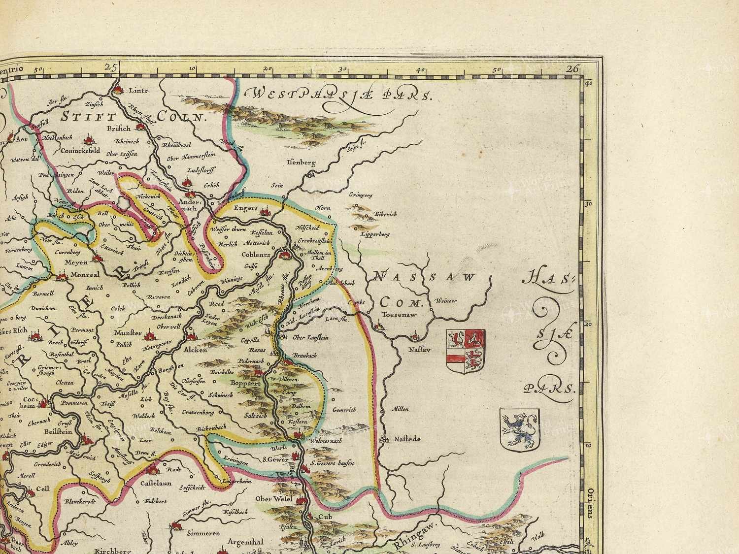 Map top right quadrant