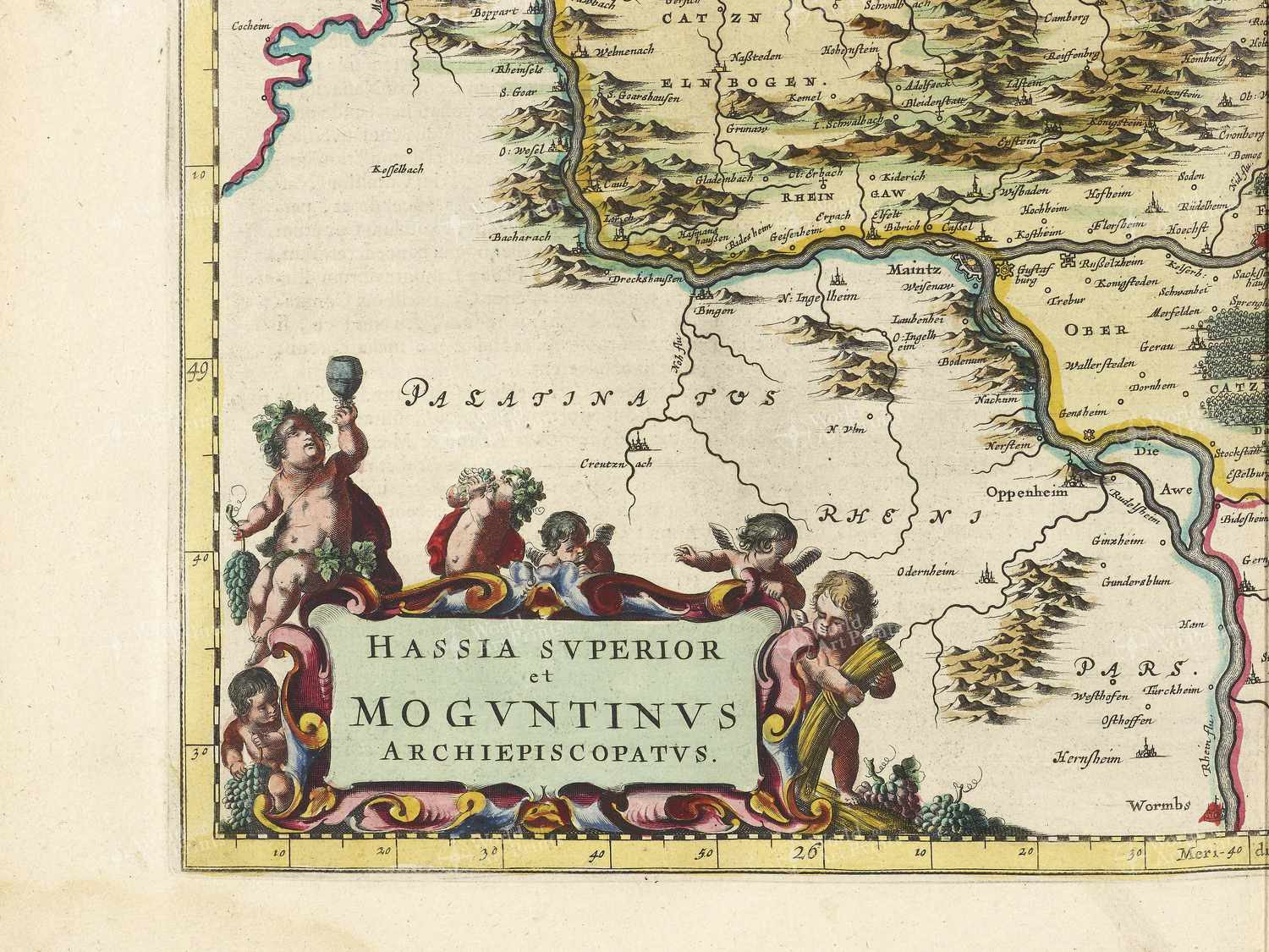 Map bottom left quadrant