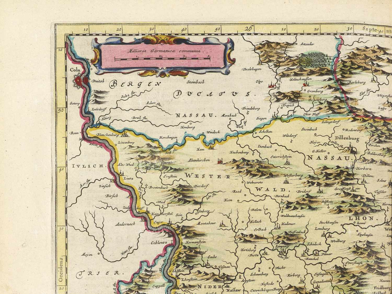 Map top left quadrant