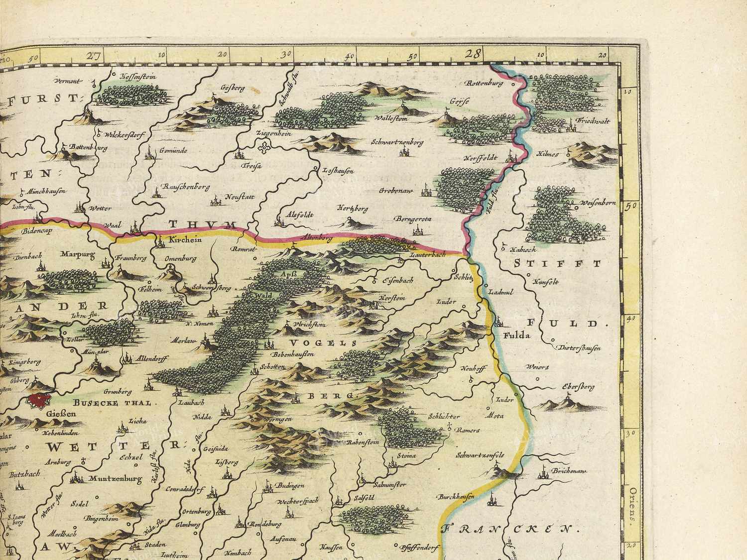 Map top right quadrant