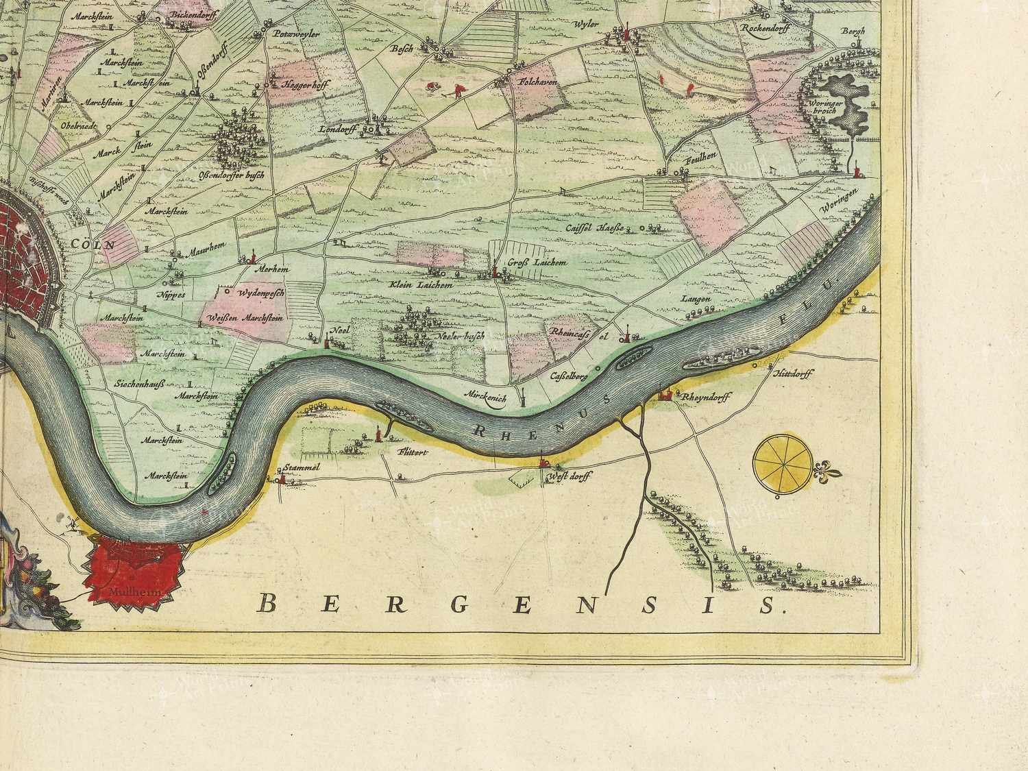 Map bottom right quadrant