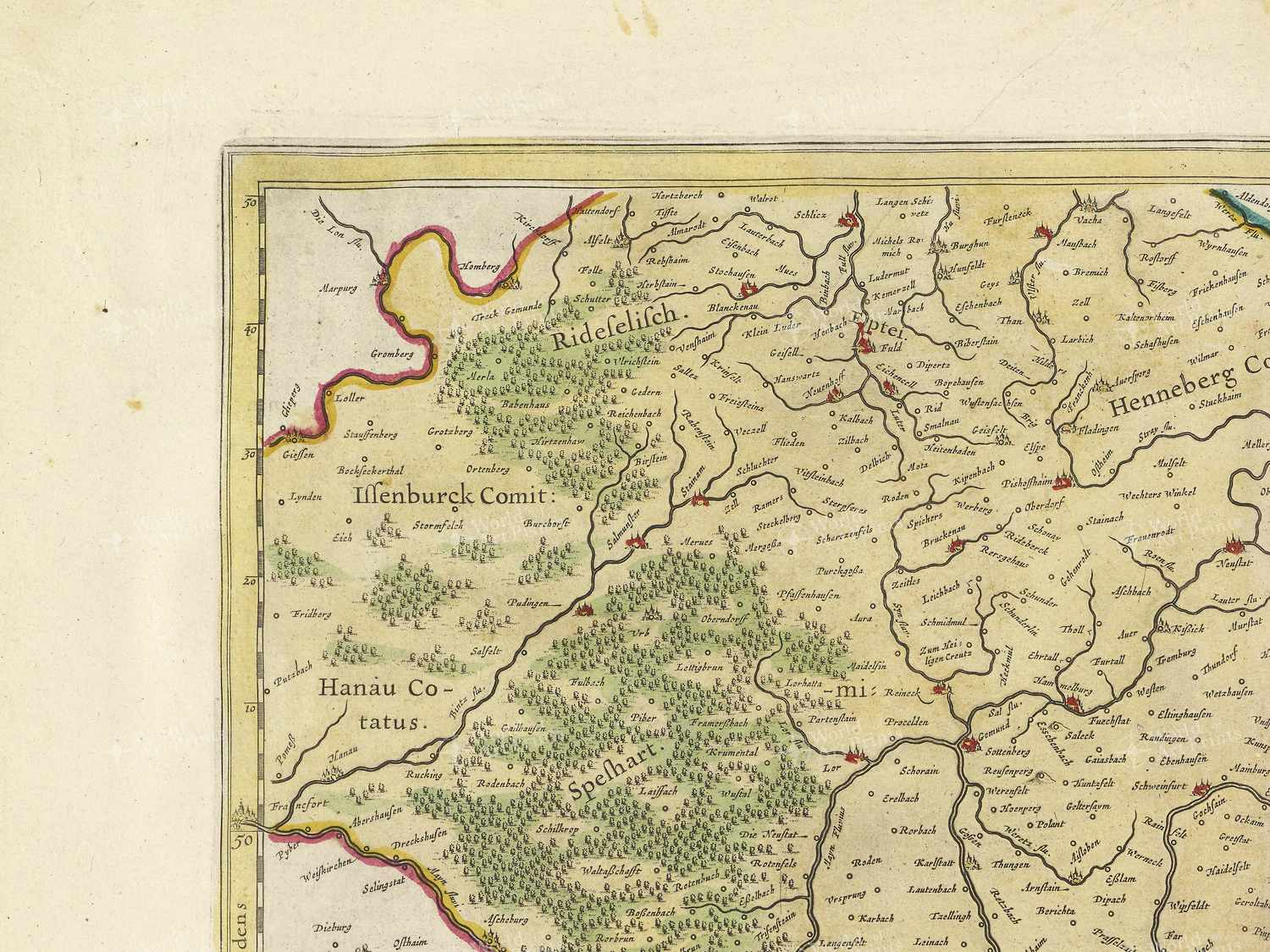 Map top left quadrant