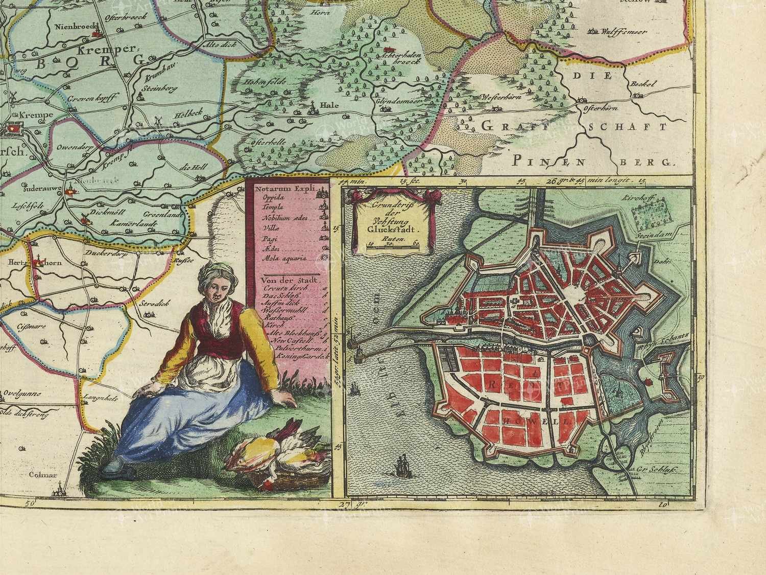 Map bottom right quadrant
