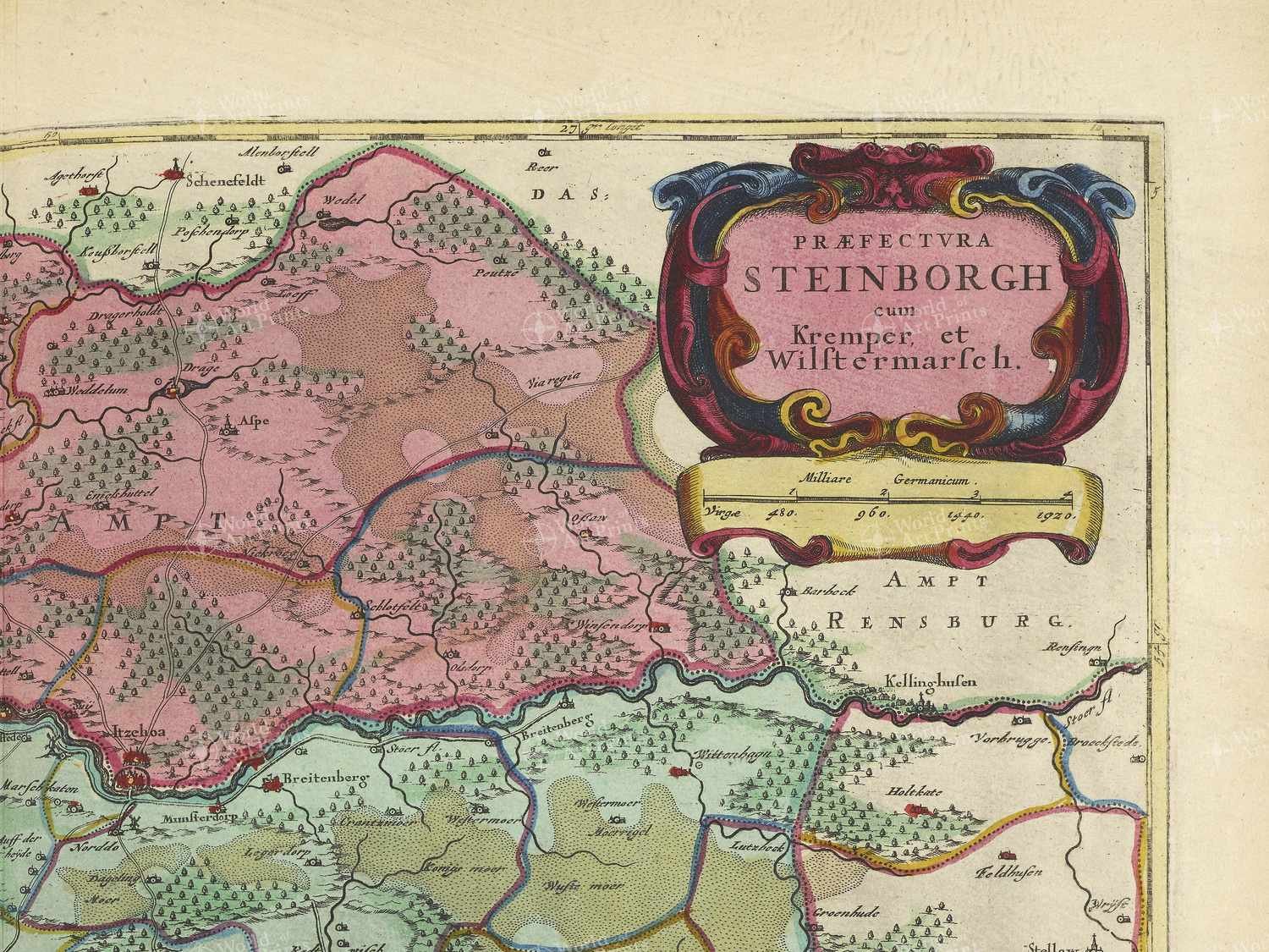 Map top right quadrant