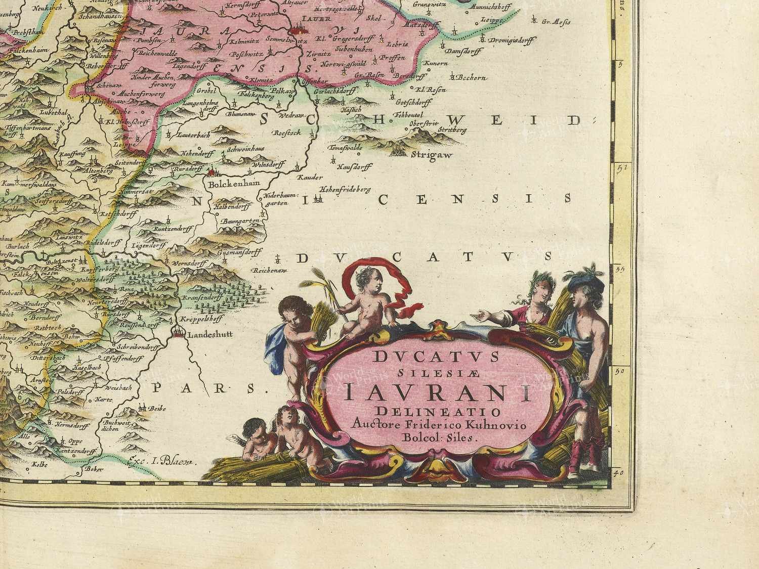 Map bottom right quadrant