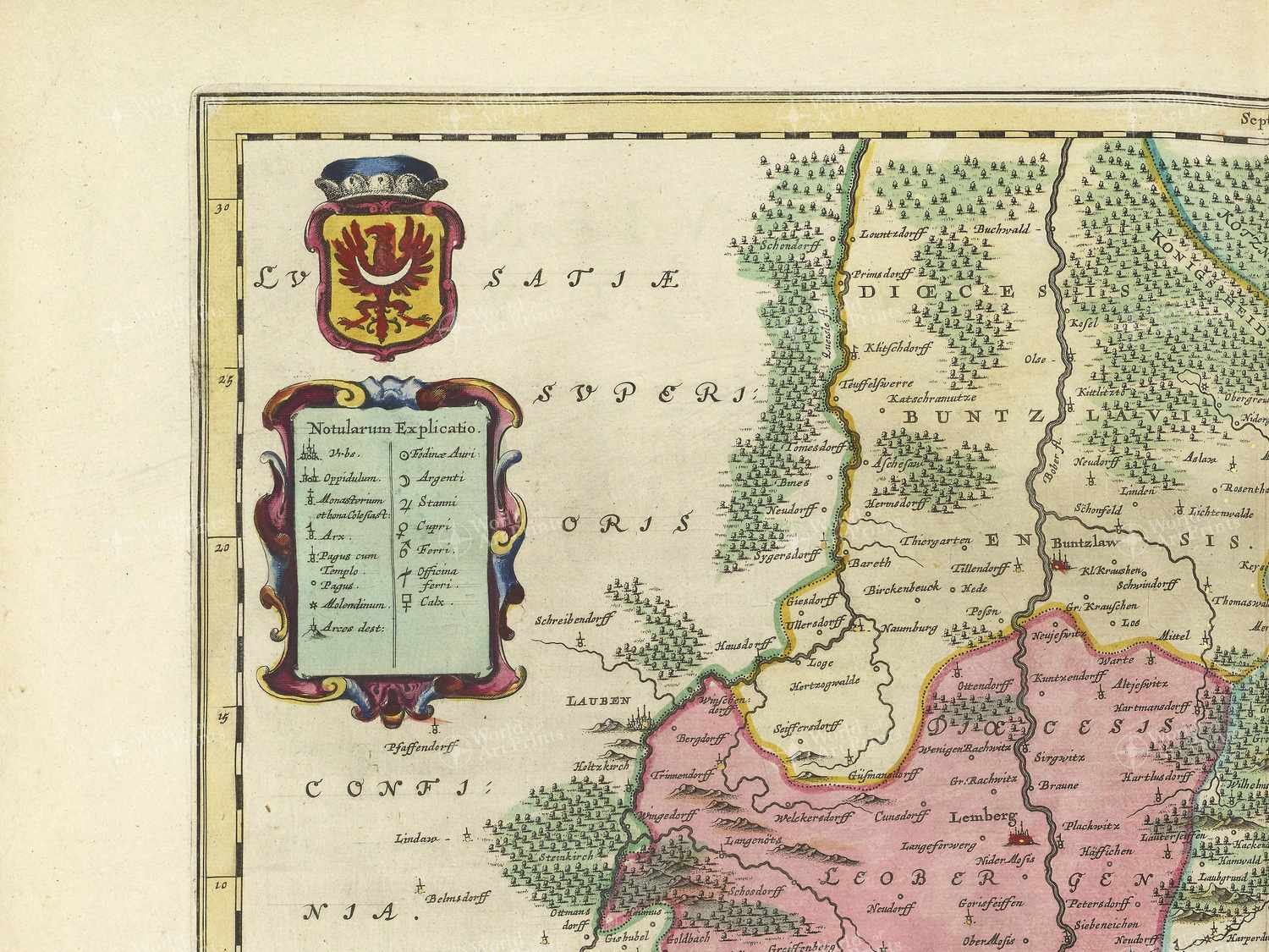 Map top left quadrant