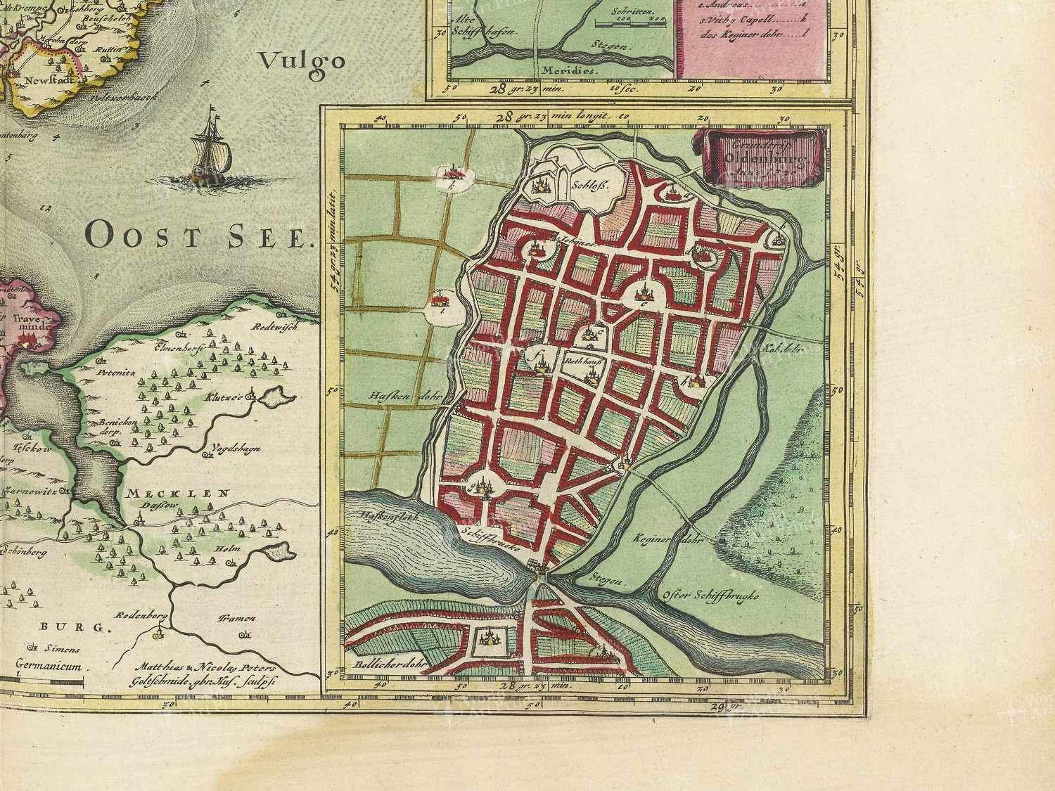 Map bottom right quadrant