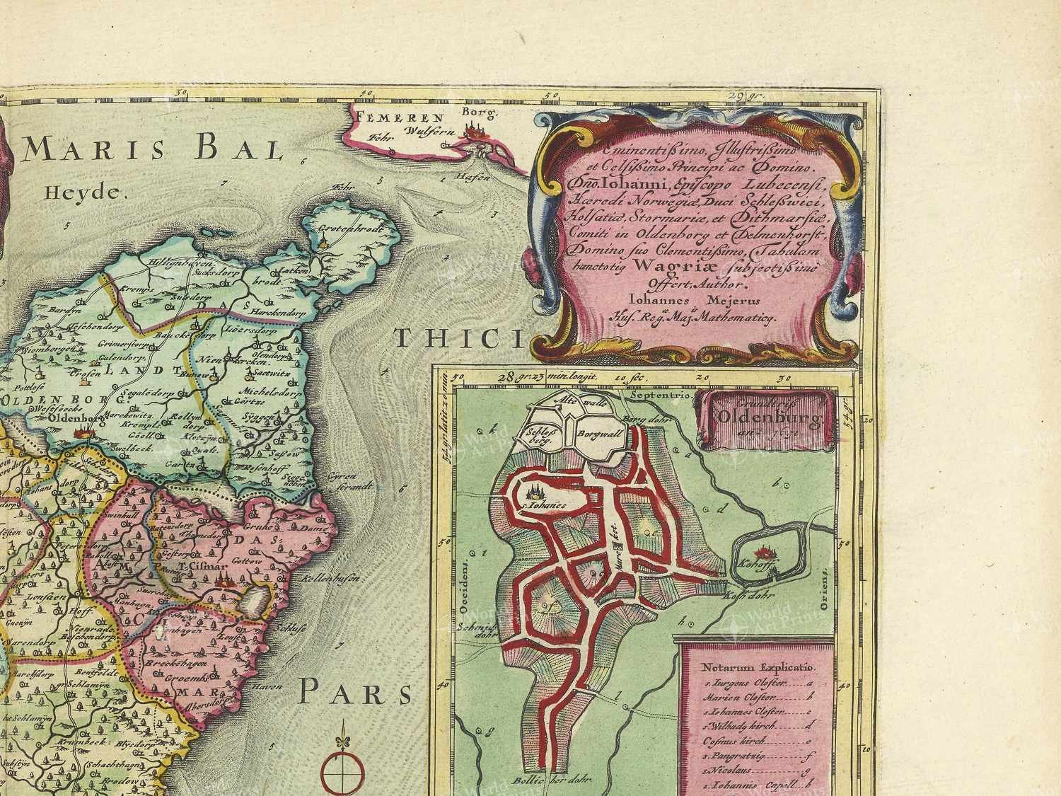 Map top right quadrant