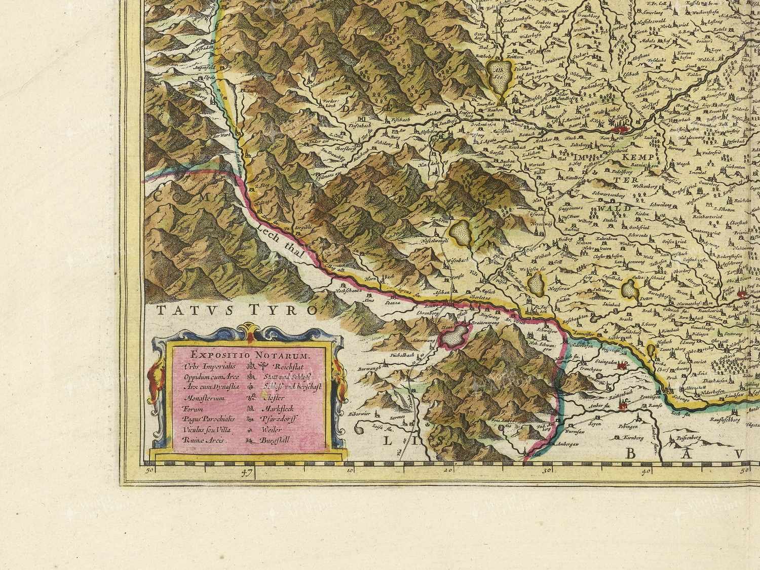 Map bottom left quadrant
