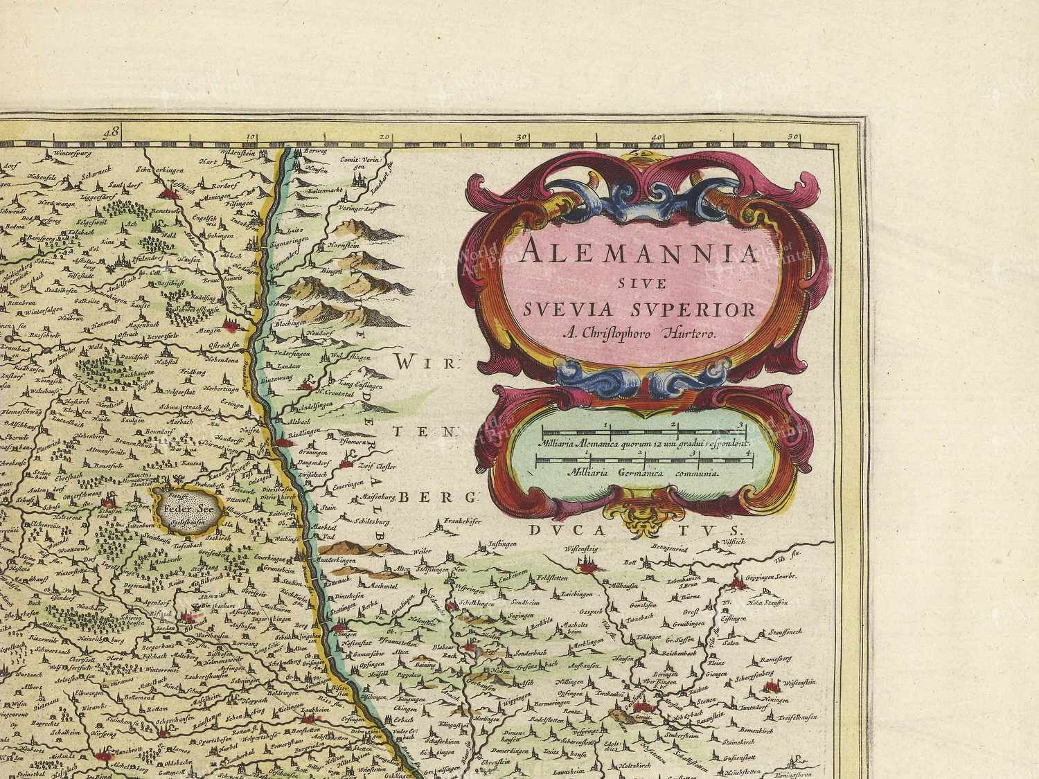 Map top right quadrant