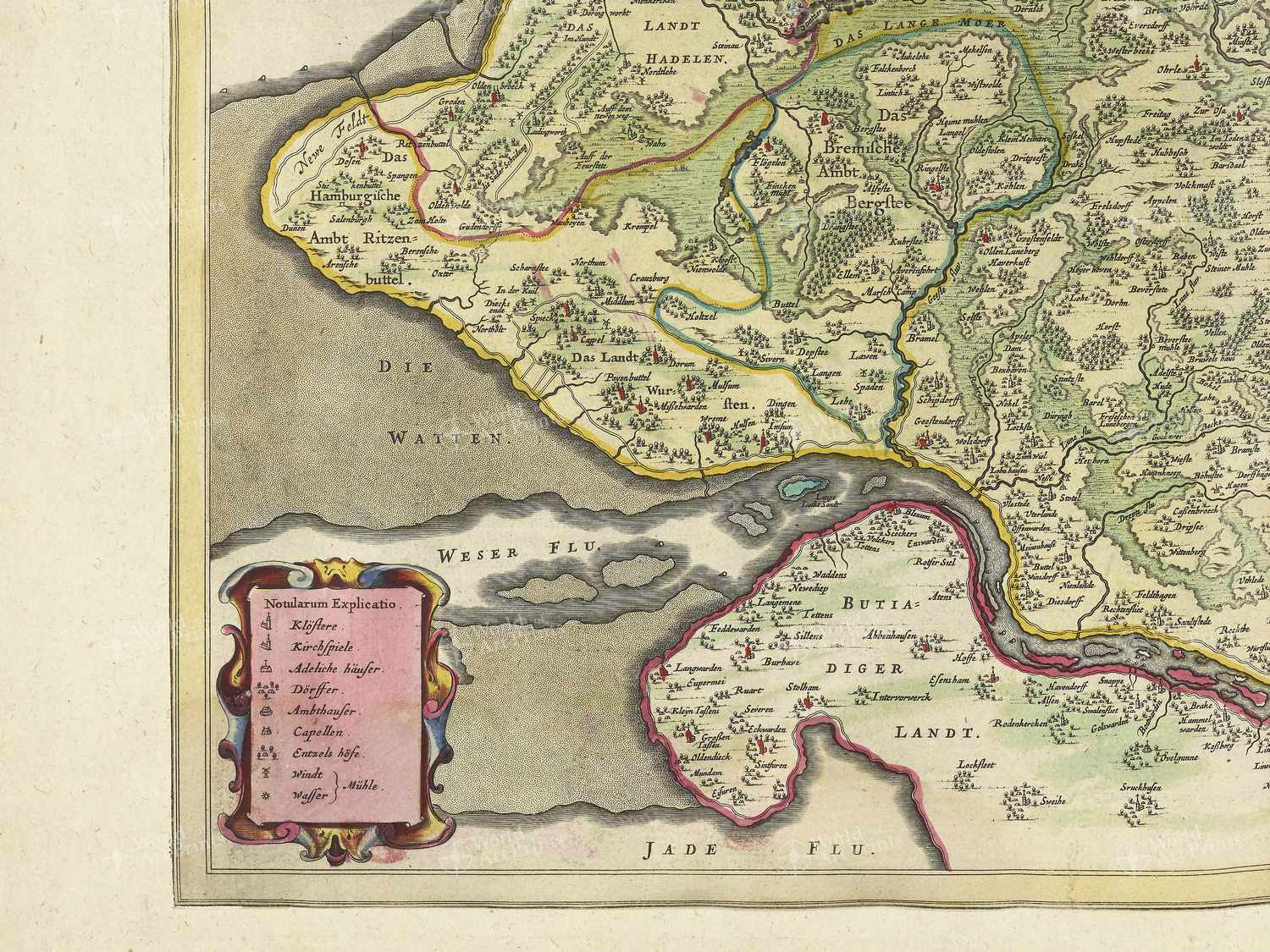 Map bottom left quadrant